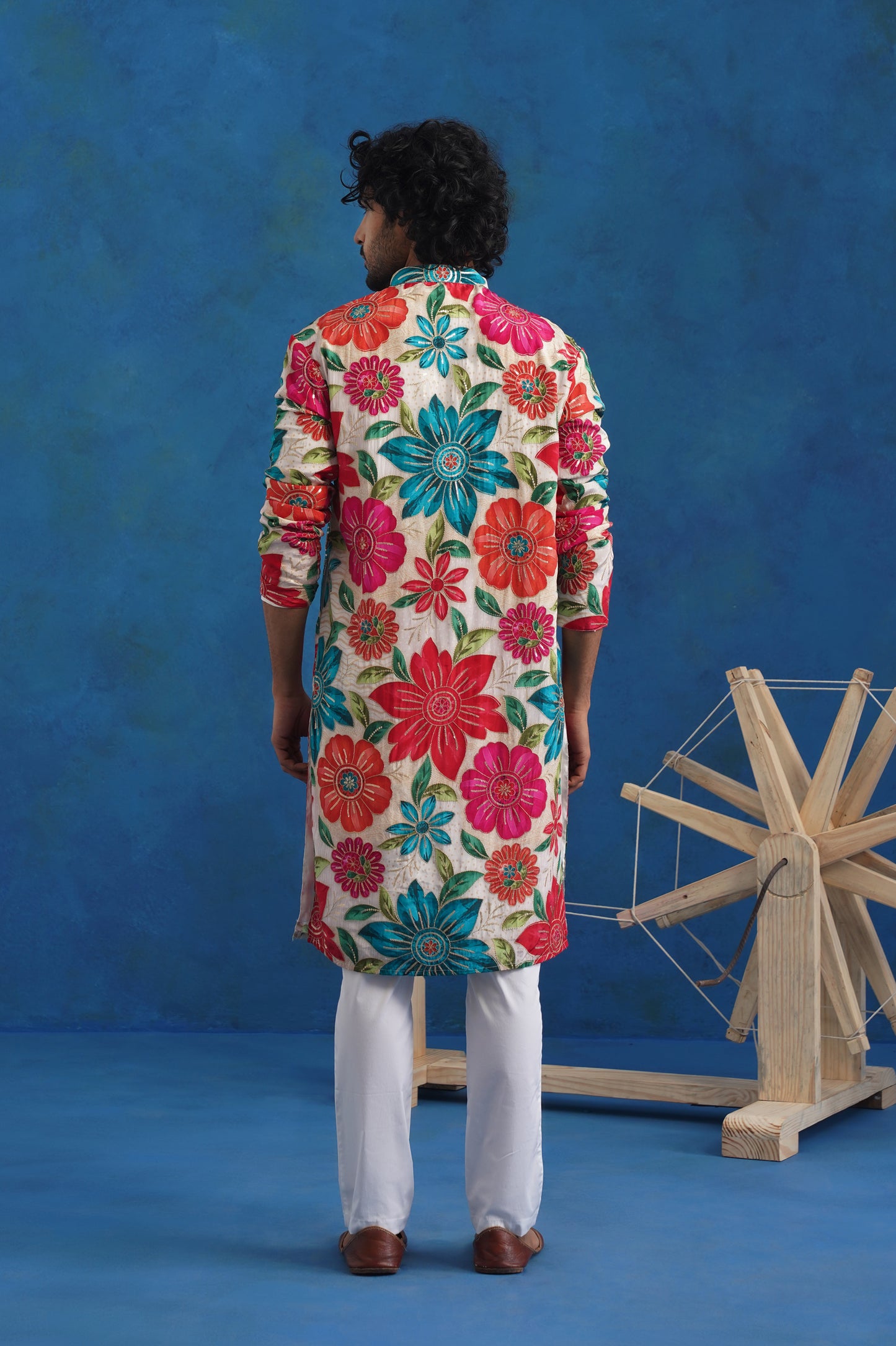 Valley Printed Embroidered Kurta Set