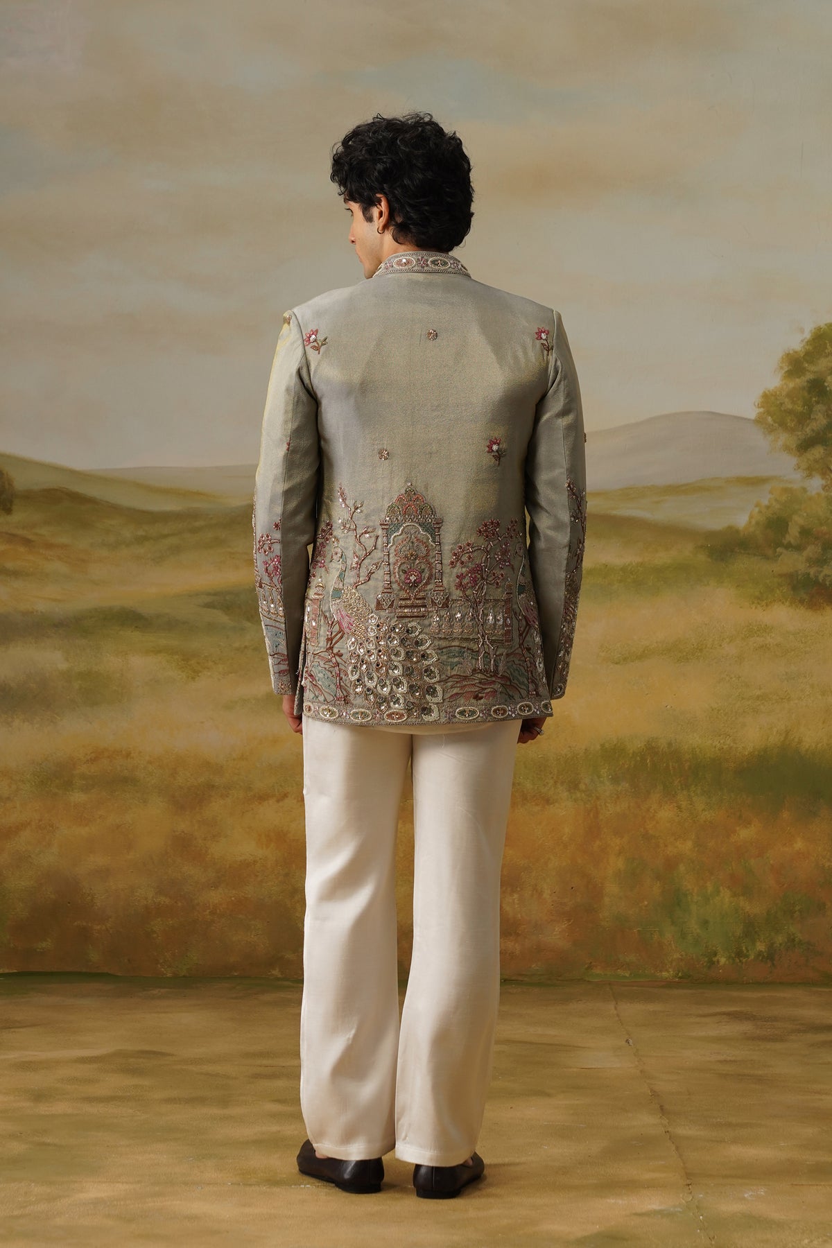 Saba Sage Cutdana Beadwork Jodhpuri Set