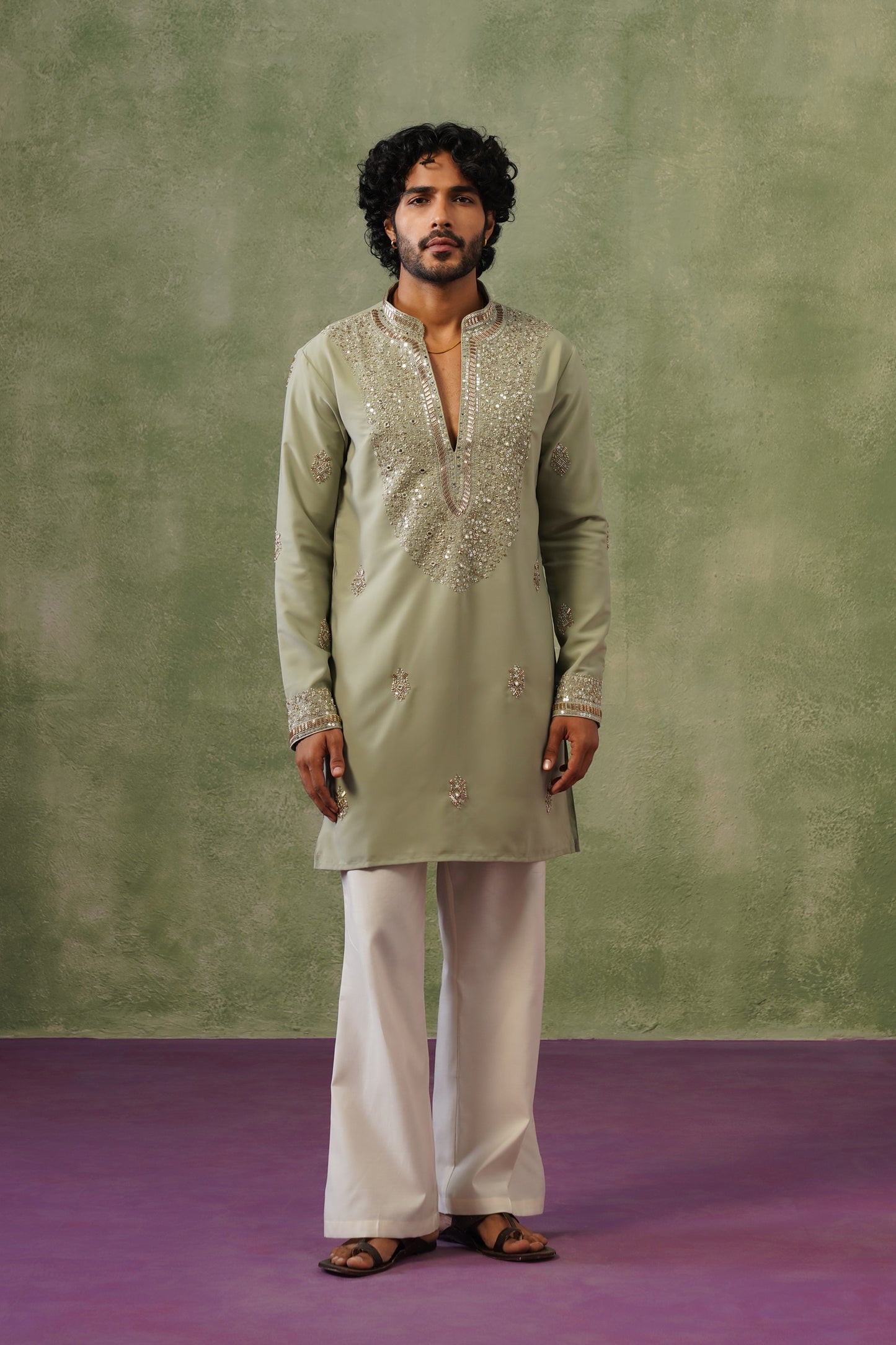 Zoya Bead Embroidered Kurta Set