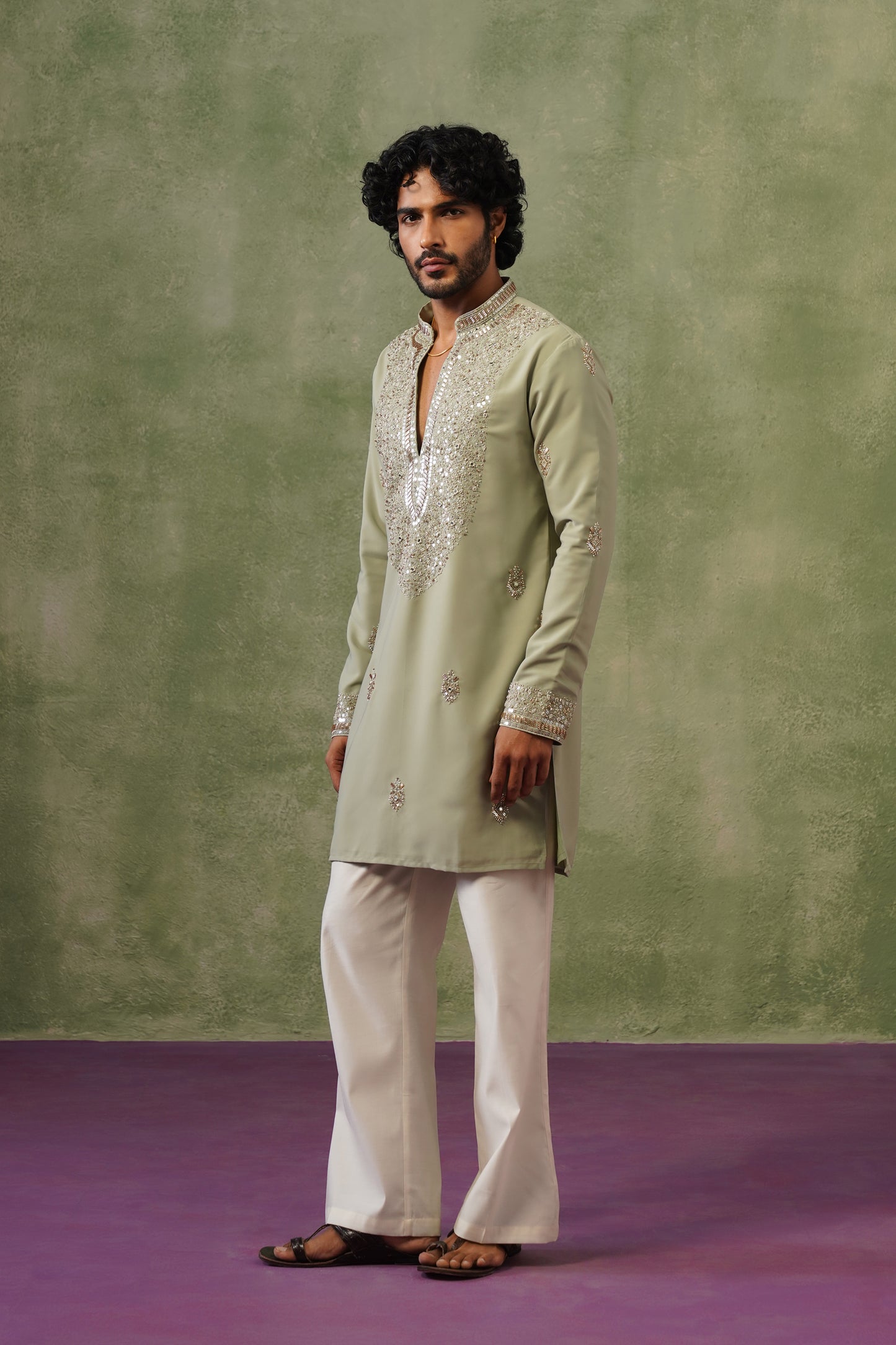 Zoya Bead Embroidered Kurta Set