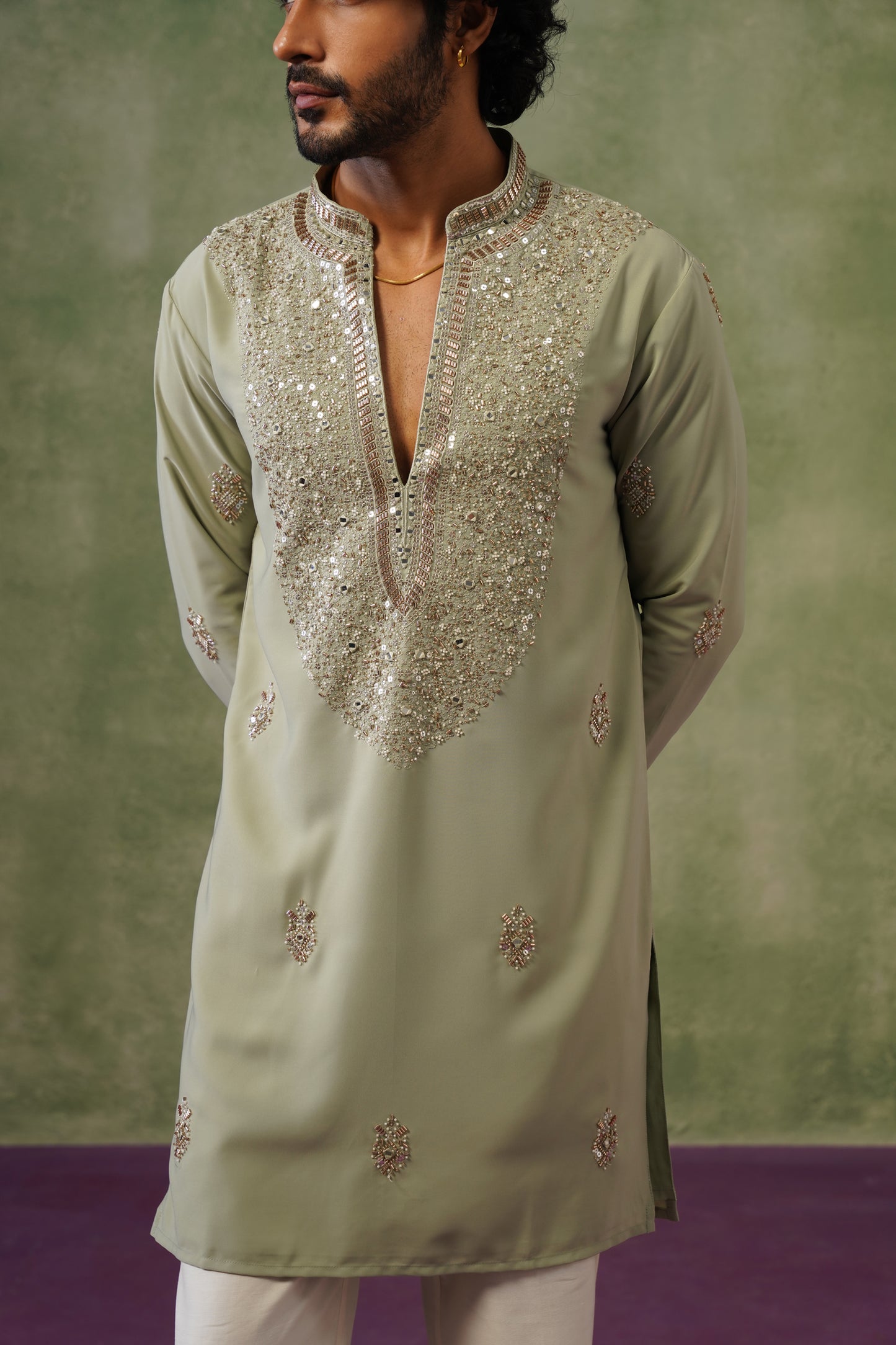 Zoya Bead Embroidered Kurta Set