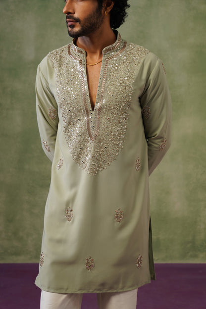 Zoya Bead Embroidered Kurta Set