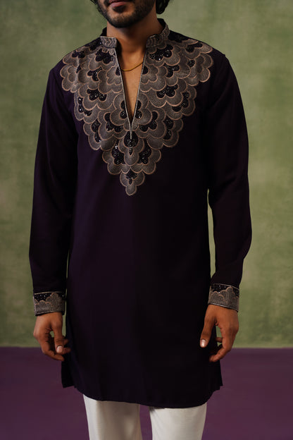 Zoravar Bead Embroidered Kurta Set
