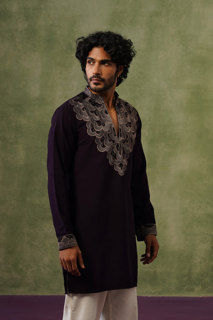 Zoravar Bead Embroidered Kurta Set