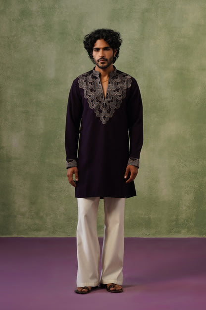Zoravar Bead Embroidered Kurta Set