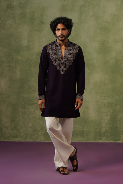 Zoravar Bead Embroidered Kurta Set