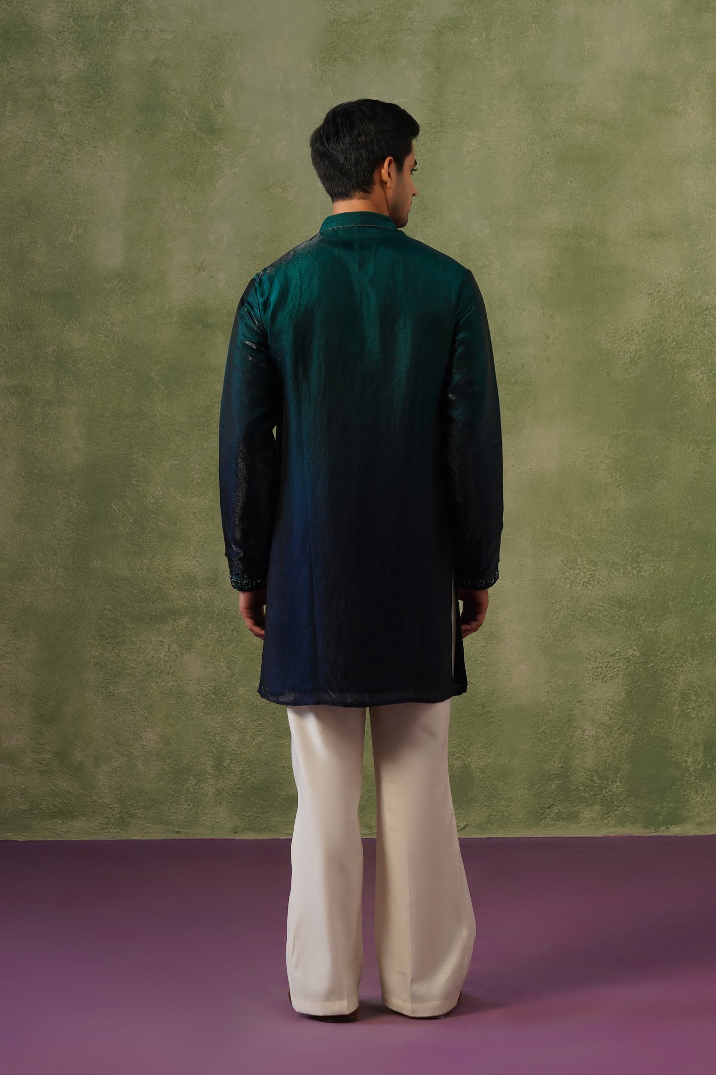Sahil Ombré Bead Embroidered Kurta Set