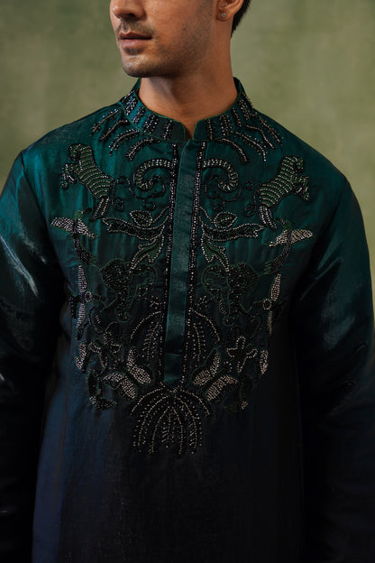 Sahil Ombré Bead Embroidered Kurta Set