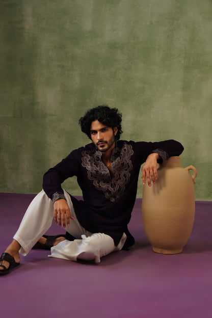 Zoravar Bead Embroidered Kurta Set