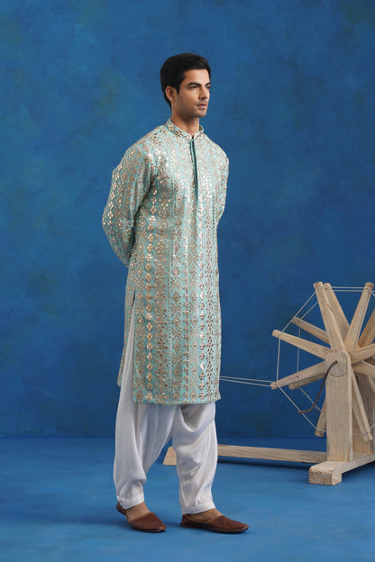 Aasmaan Mirror Embellished Kurta Set