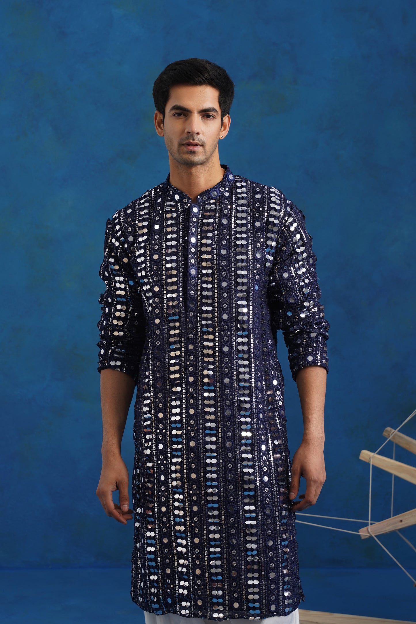 Neel Midnight Mirror Kurta Set
