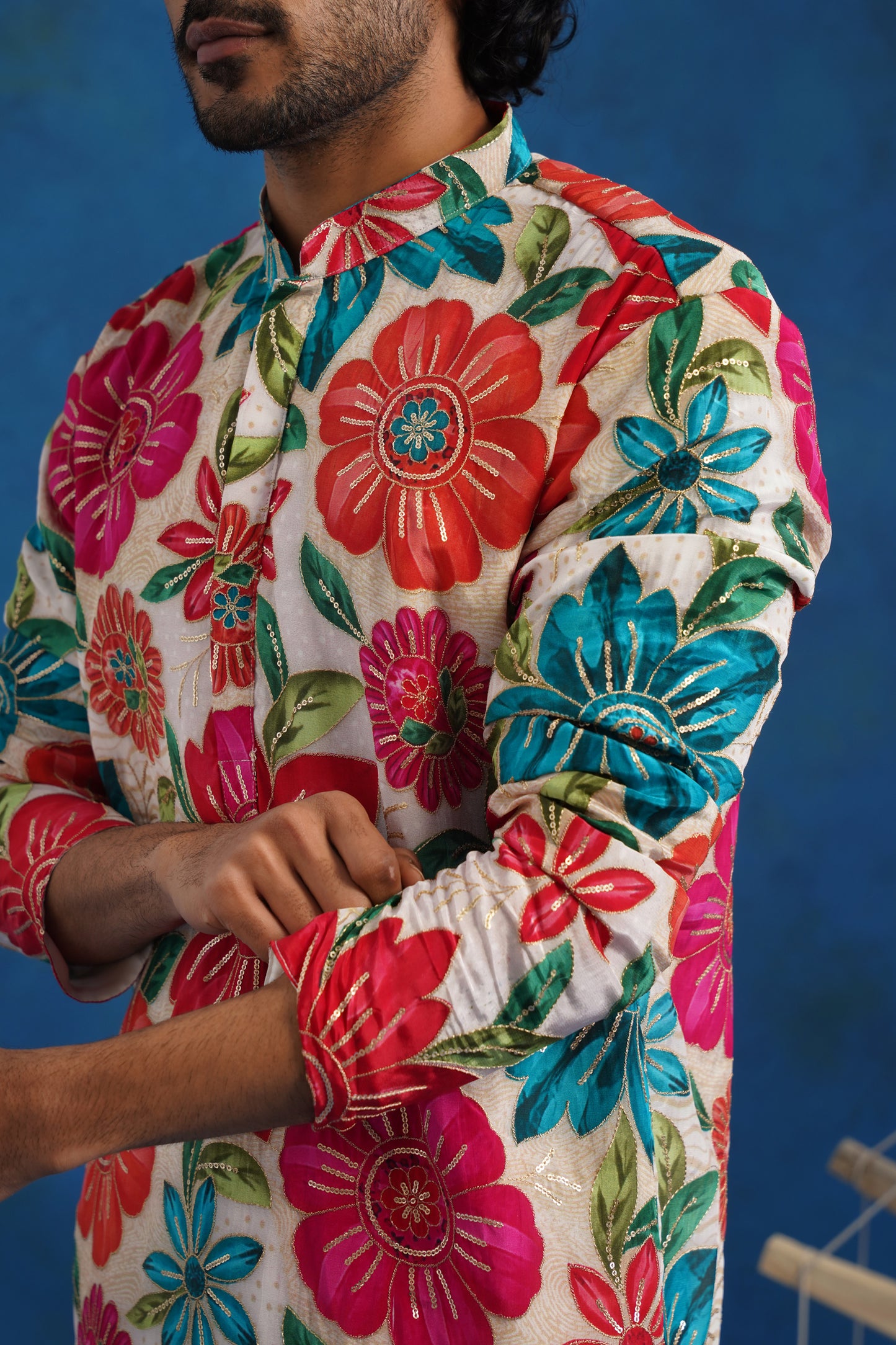 Valley Printed Embroidered Kurta Set