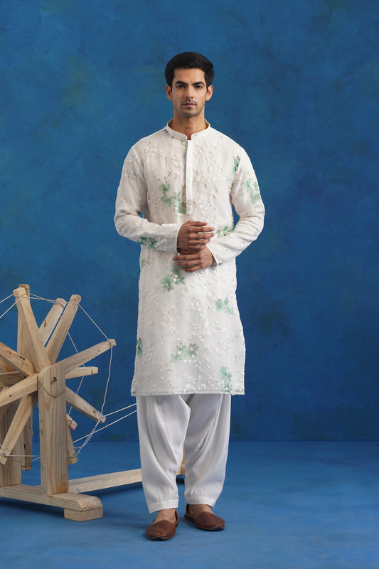 Spring Meadow Organza Kurta Set