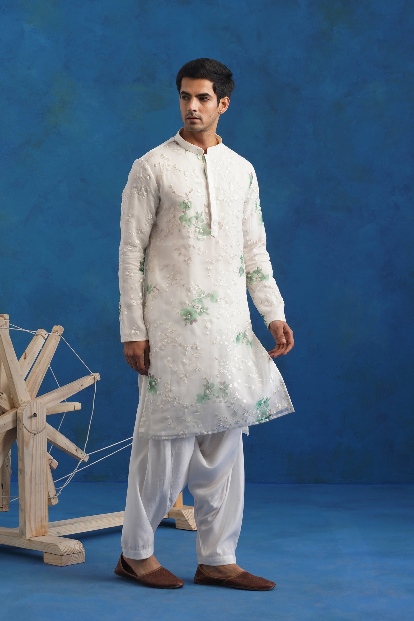 Spring Meadow Organza Kurta Set