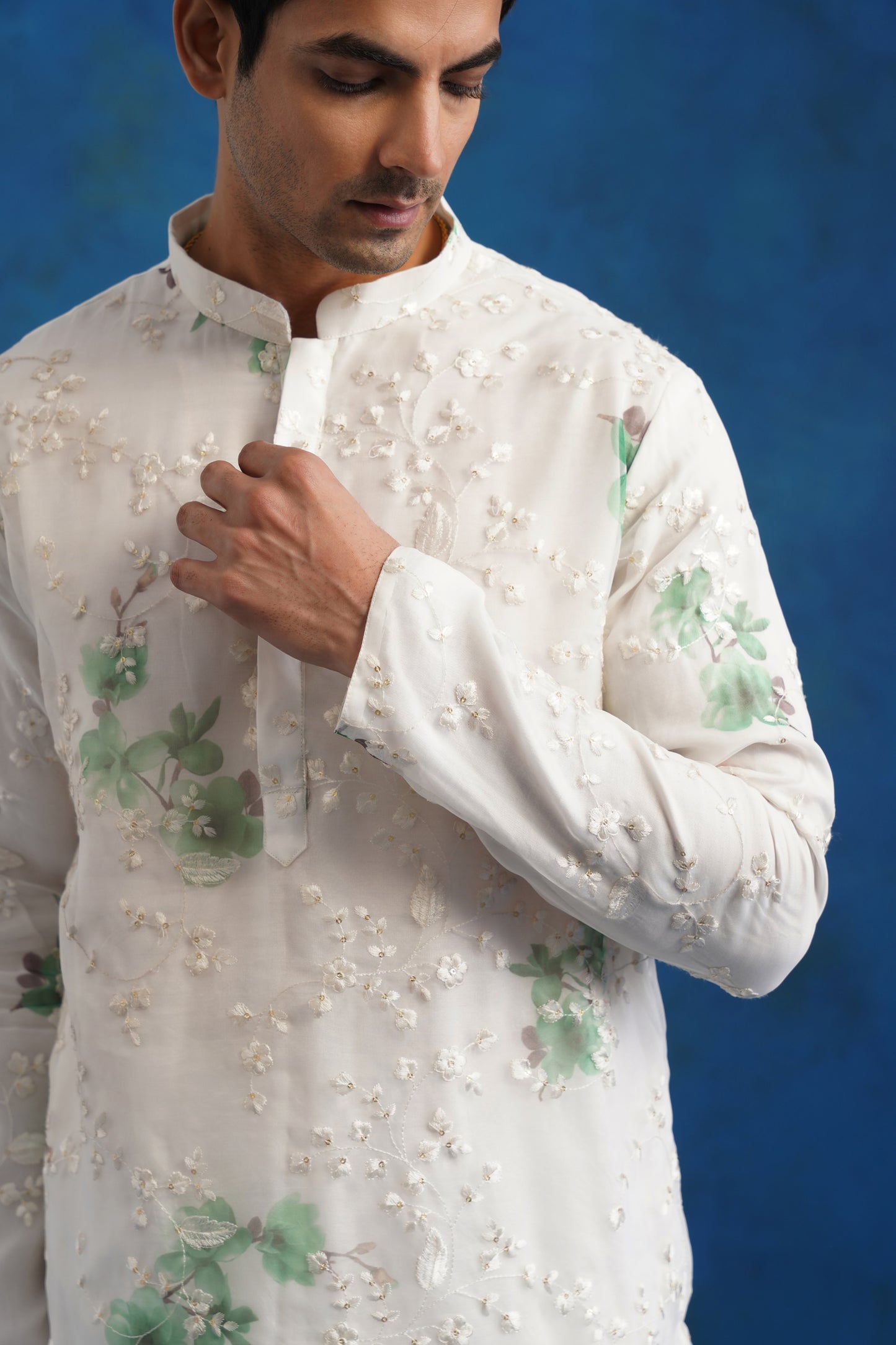 Spring Meadow Organza Kurta Set