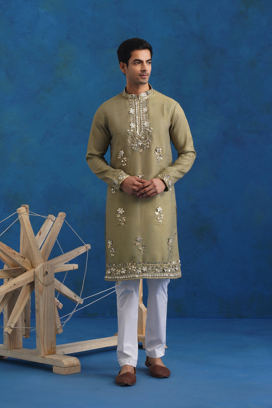 Emerald Gota Handwork Kurta Set