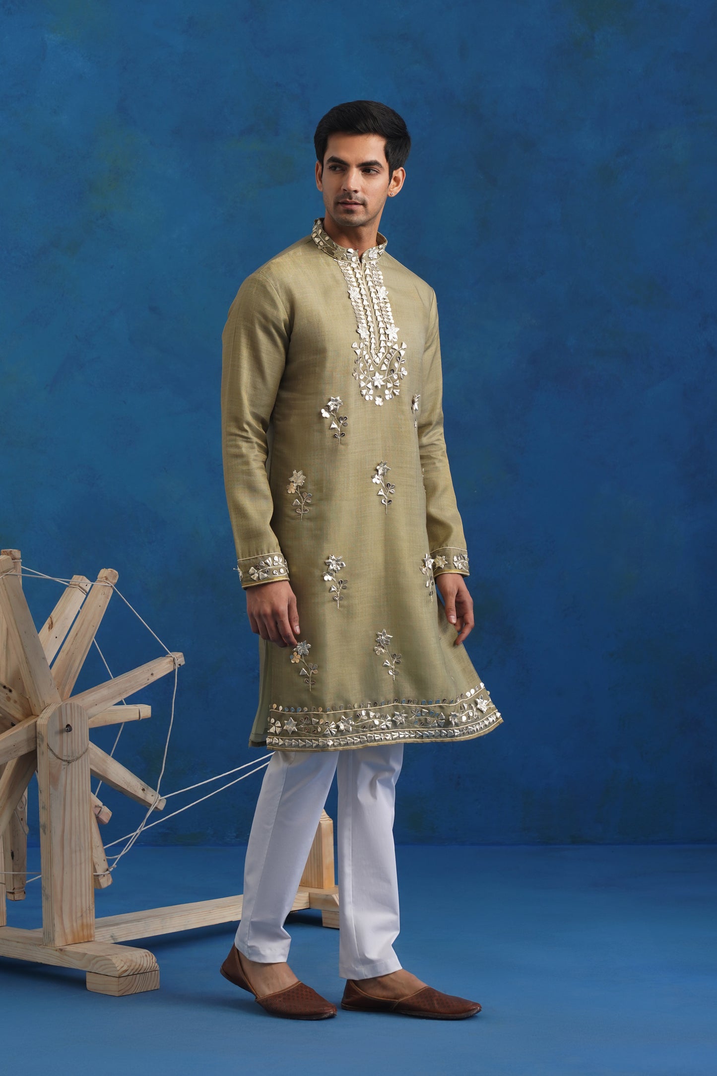 Emerald Gota Handwork Kurta Set