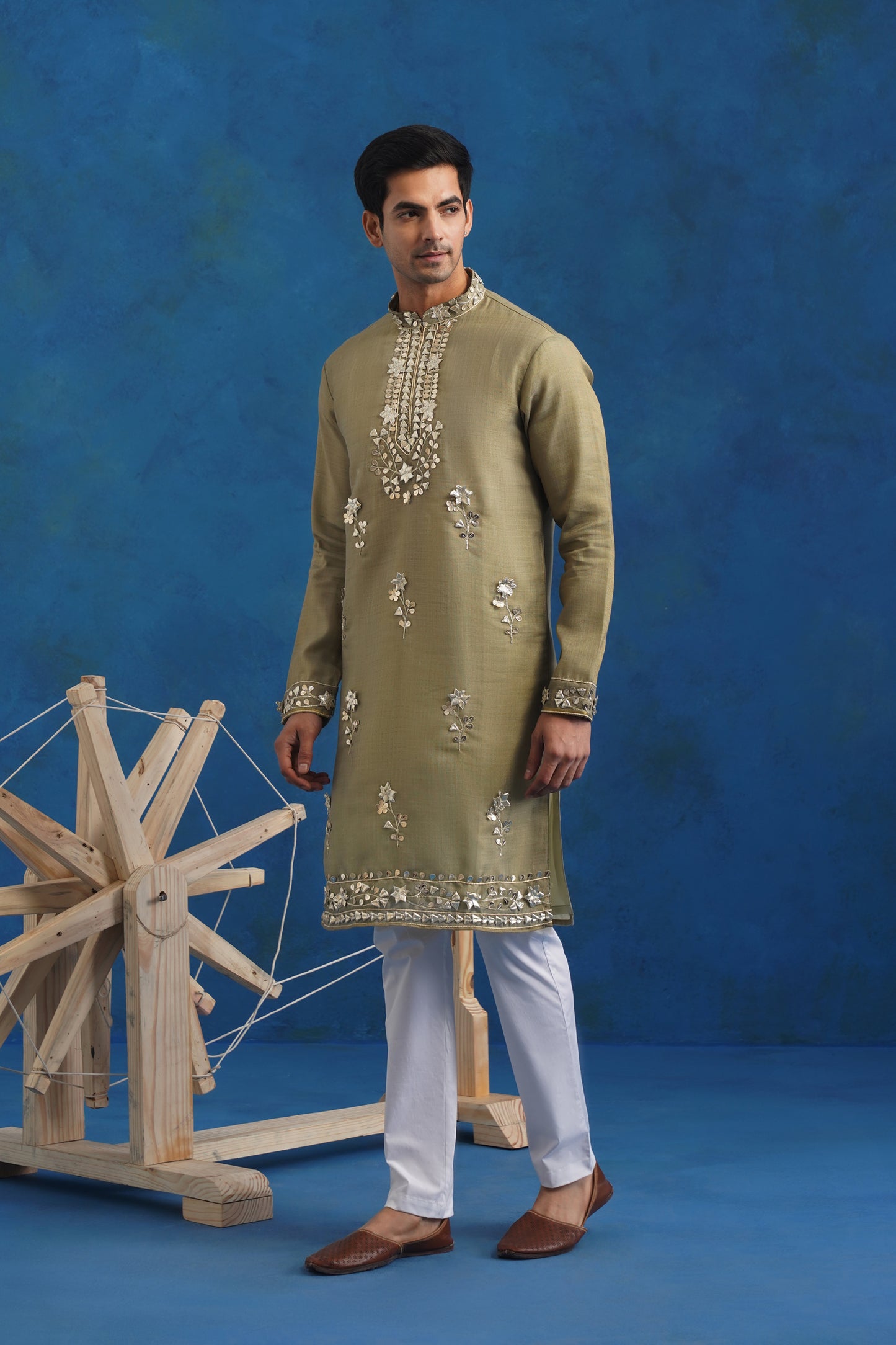 Emerald Gota Handwork Kurta Set