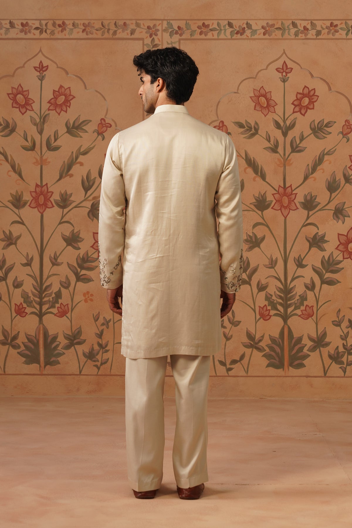 Chaahat Ivory Metal Handwork Kurta Set With Dupatta