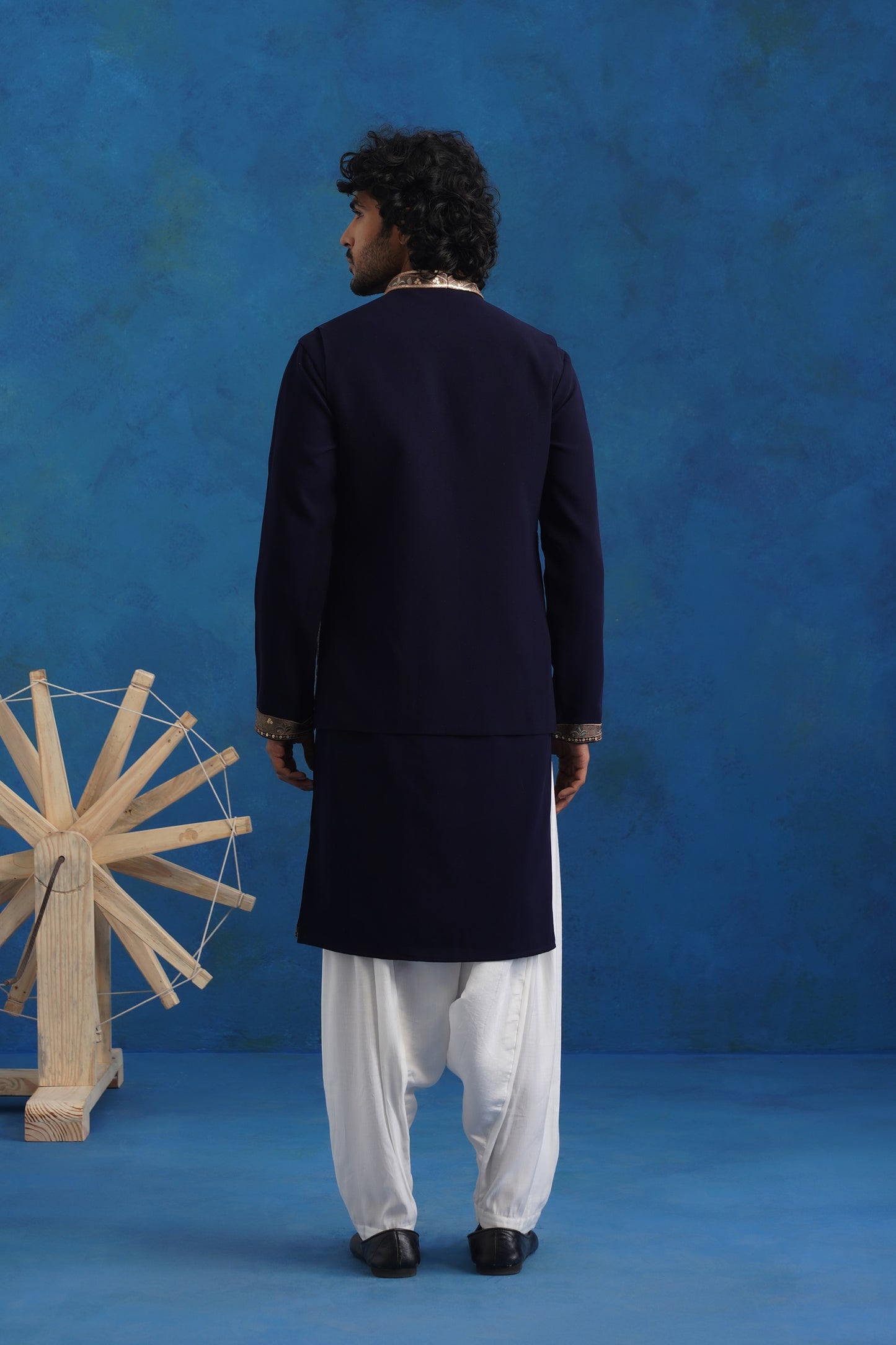 Neel Rutva Embroidered Kurta Jacket Set