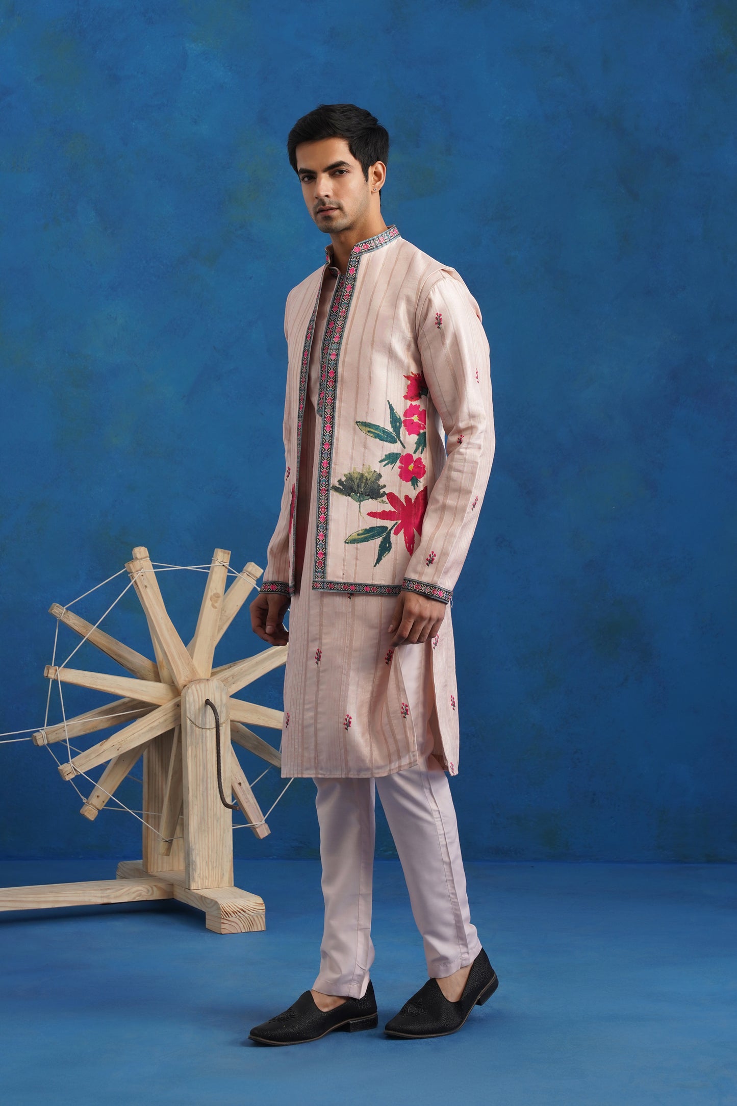Regal Tussar Silk Kurta Jacket Set