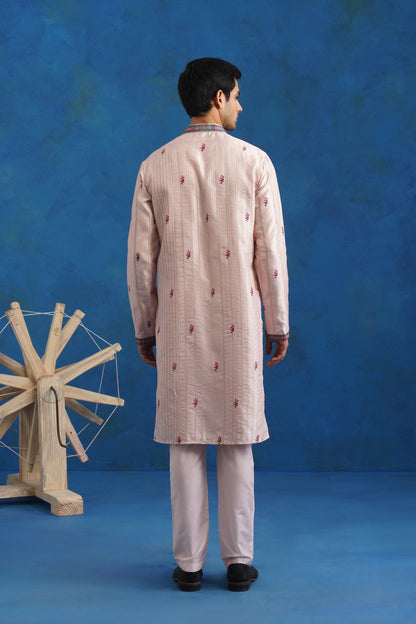 Regal Tussar Silk Kurta Jacket Set