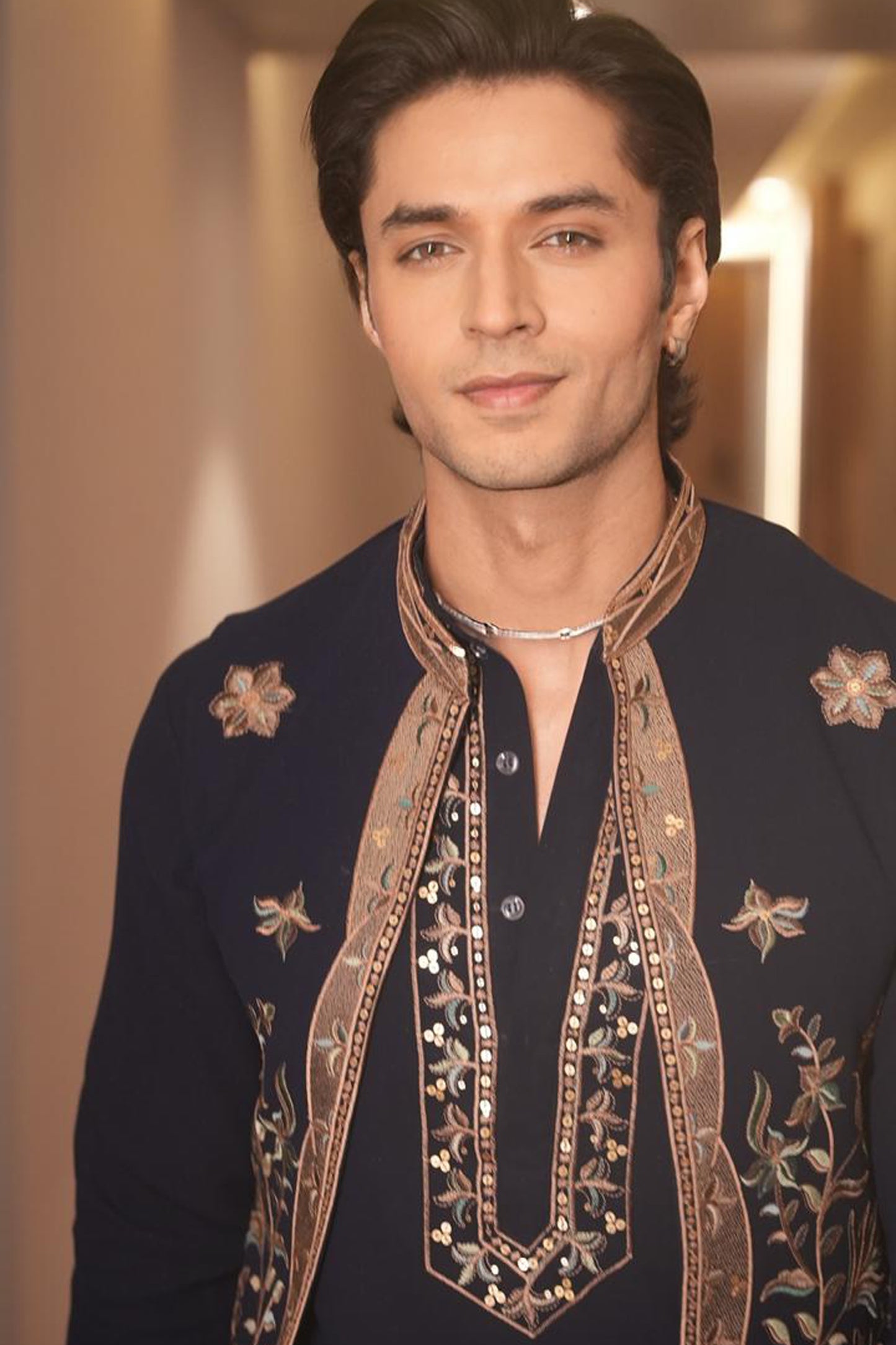 Sidharth Gupta in Neel Rutva Embroidered Kurta Jacket Set