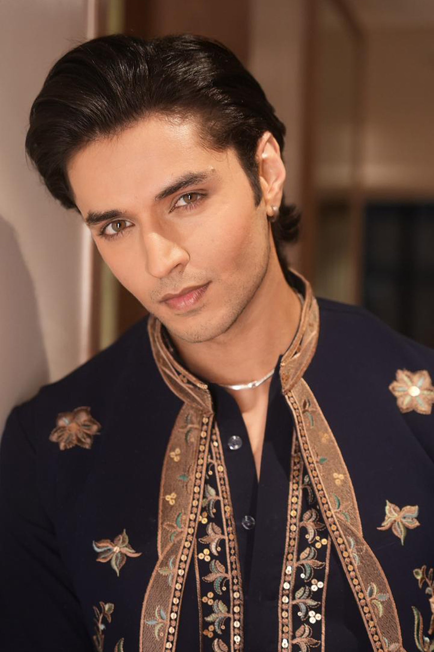 Sidharth Gupta in Neel Rutva Embroidered Kurta Jacket Set